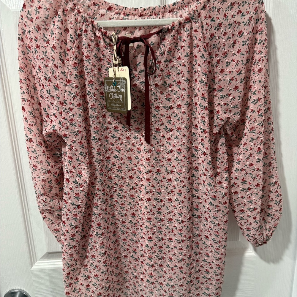 NWT Matilda Jane women’s Floral Pink Women's Top